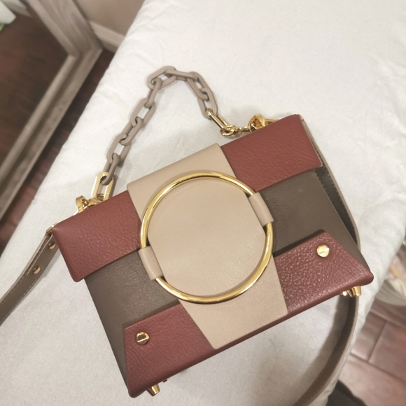 YUZEFI ASHER SMALL COLOR-BLOCK TEXTURED-LEATHER - Picture 3 of 6